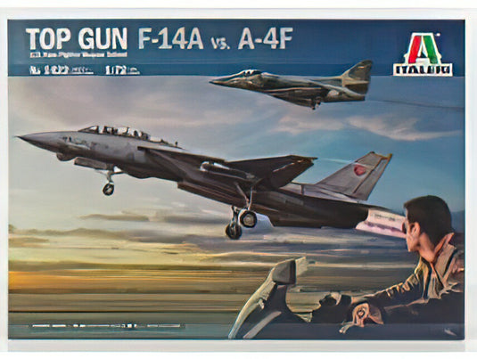 GRUMMAN A-4F + F-14A TOMCAT U.S.A. NAVY FIGHTER WEAPON SCHOOL 1974 //ITALERI 1/72模型モデルキット