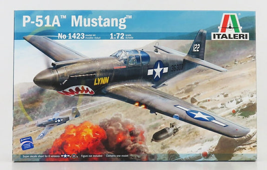 North Americanノースアメリカン P-51A Mustangマスタング 122 プラモデルキット / ITALERI 1/72 ミニカー ミリタリー模型