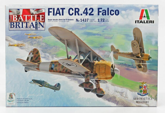 Fiatフィアット CR.42 Falco ファルコ Aeronautica Militare 1938 迷彩 / ITALERI 1/72 ミニカー ミリタリー模型