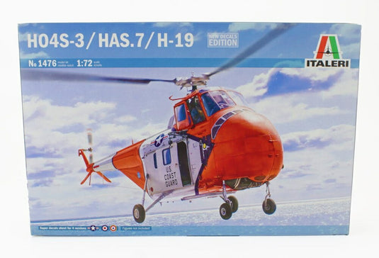 Sikorskyシコルスキー H04S 3 HAS.7 H 19 Helicopterヘリコプター 1963 USA Coast Guardアメリカ沿岸警備隊 / ITALERI 1/72 飛行機