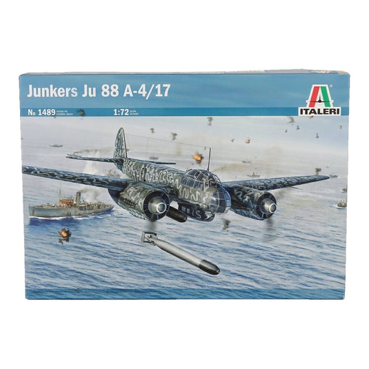 Junkersユンカース Ju 88 A-4/17 魚雷爆撃機 1942 迷彩 モデルキット / ITALERI 1/72 ミニカー ミリタリー模型