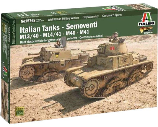 イタリア戦車 セモヴェンテ M13/40 - M14/41 - M40 - M41 / Italeri 1/56 プラモデルキット　模型