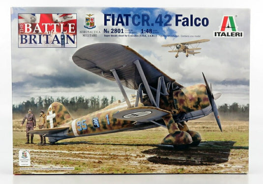 Fiatフィアット CR.42 Falcoファルコ 1939 Aeronatica Militare Battle of Britainバトルオブブリテン Airplane飛行機 / ITALERI 1/48 飛行機