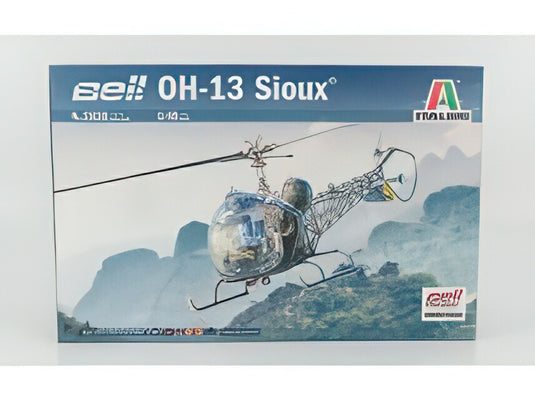 BELL OH-13 スー ヘリコプター 軍用 1969/ ITALERI 1/48 プラモデル キット模型ミニカー