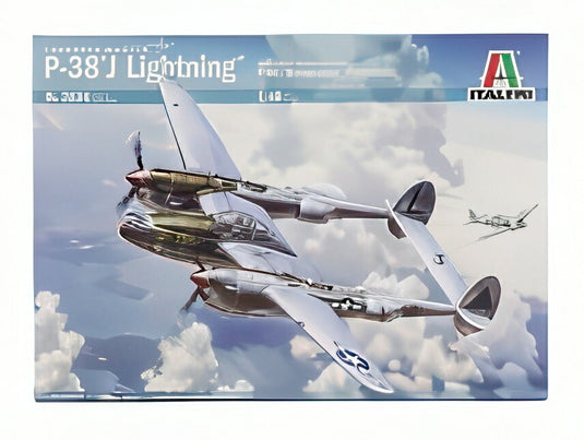 LOCKHEED MARTIN P-38J ライトニング カッチャ エアプレーン 1939/ ITALERI 1/48 モデルキット プラモデル模型