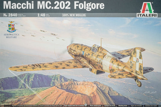 Macchi MC.202 Folgore フォルゴーレ 組み立てプラモキット模型 戦闘機 /ITALERI 1/48