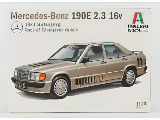 MERCEDES BENZ 190E 2.3 16V (W201) N 11 WINNER NURBURGING RACE OF CHAMPION 1984 AYRTON SENNA //ITALERI 1/24模型モデルキット