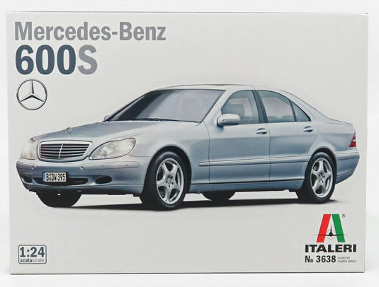 Mercedes Benzメルセデスベンツ Sクラス S600 2004 シルバー プラモデルキット / ITALERI 1/24 ミニカー