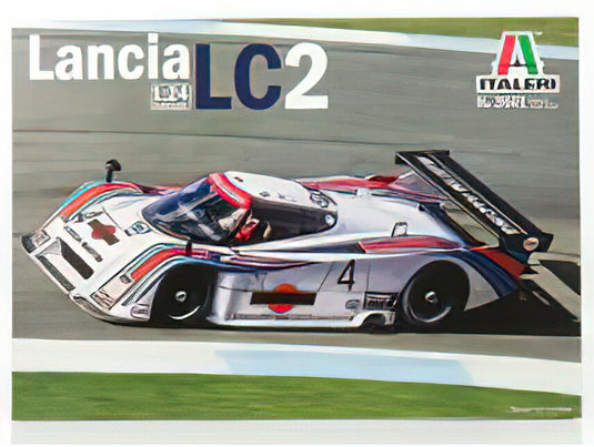 LANCIA LC2 TEAM LANCIA MARTINI N 4 CAMPIONATO SPORT PROTOTIPI 1985 R.PATRESE M.ALBORETO N 5 T.FABI P.GHINZANI //ITALERI 1/24模型モデルキット