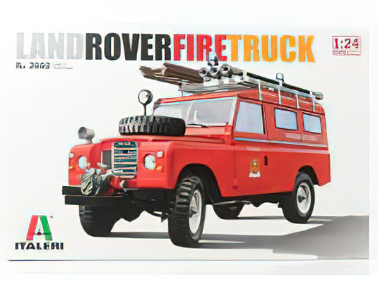 LAND ROVER LAND III SERIES 109 HAMPSHIRE SERVICE FIRE ENGINE 1961 //ITALERI 1/24模型モデルキット