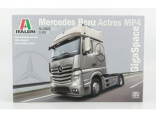 MERCEDES BENZ   ACTROS 1856 MP4 GIGASPACE TRACTOR TRUCK 2 ASSI 2016   / モデルキット プラモデル / ITALERI 1/24 模型
