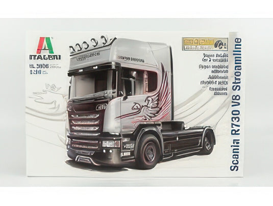 SCANIA   R730 TRACTOR TRUCK V8 STREAMLINE SILVER GRIFFIN 2 ASSI 2011   / モデルキット プラモデル / ITALERI 1/24 模型