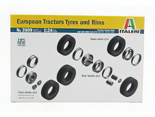 アクセサリー SET 8X EUROPEAN TIRES AND RIMS FOR TRUCK //ITALERI 1/24模型モデルキット