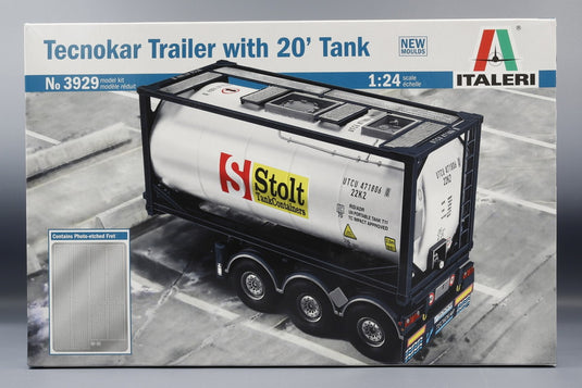 Tecnokar トレーラー 20フィートタンク付き モデルキット/ ITALERI 1/24  模型 プラモデル