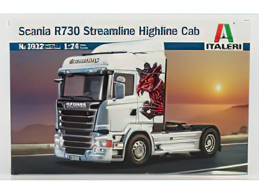 SCANIA R730 TRACTOR TRUCK STREAMLINE HIGHLINE 2-ASSI 2011 -/ITALERI 1/24模型モデルキット