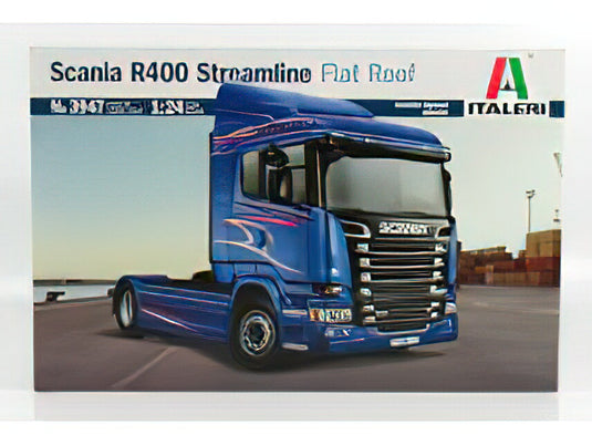 SCANIA R400 STREAMLINE FLAT ROOF TRACTOR TRUCK 2-ASSI 2010 //ITALERI 1/24模型モデルキット