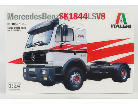 MERCEDES BENZ   SK1844 V8 TRACTOR TRUCK 2 ASSI 1994   モデルキット プラモデル / ITALERI 1/24 模型