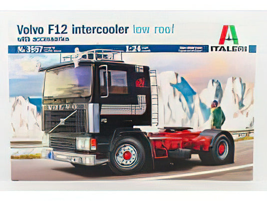 VOLVO F12 TURBO 6 LOW ROOF TRACTOR TRUCK 2-ASSI 1977 //ITALERI 1/24模型モデルキット
