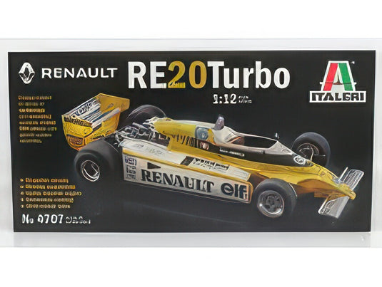 RENAULT   F1  RE20 TURBO N 16 SEASON 1980 R.ARNOUX   N 15 J.P.JABOUILLE   YELLOW WHITE モデルキット プラモデル / ITALERI 1/12 模型