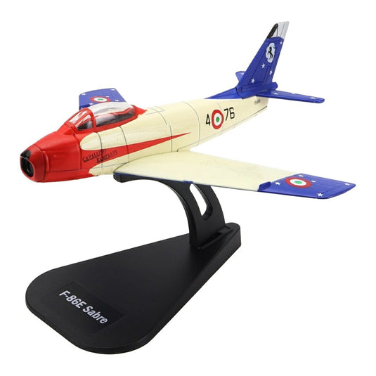 North Americanノースアメリカン F 86E Sabreセイバー Military Airplaneミリタリーエアプレーン 1961 クリーム レッド ブルー / ITALERI 1/100 ミニカー
