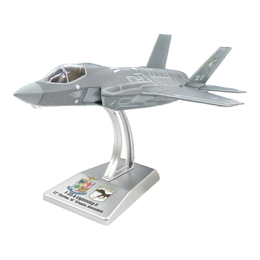 Lockheed Martinロッキードマーティン F-35A Lightning II ライトニングII 32th Stormo 32-07 グレー イタリア空 / ITALERI 1/100 ミニカー ミリタリー模型