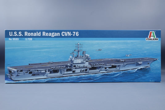 U.S.S. Ronald Reagan CVN-76 組み立てプラモキット模型 艦船 /ITALERI 1/720