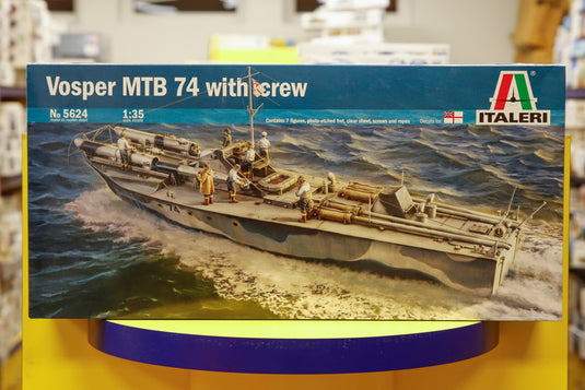 Vosper MTB 74 乗員付き モデルキット/ ITALERI 1/35  模型 プラモデル