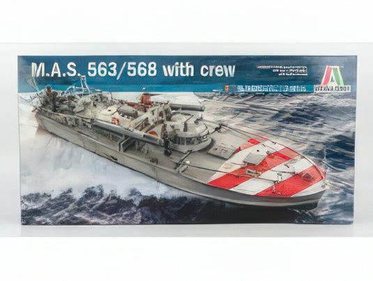 BOAT - MAS M.A.S. 563/568 MILITARY WITH CREW - //ITALERI 1/35模型 プラモデル モデルキット