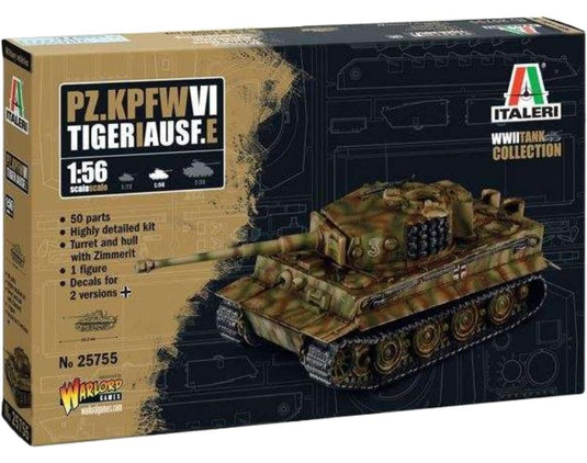 Pz.Kpfw. VI タイガー I Ausf. E / Italeri 1/56 プラモデルキット　模型