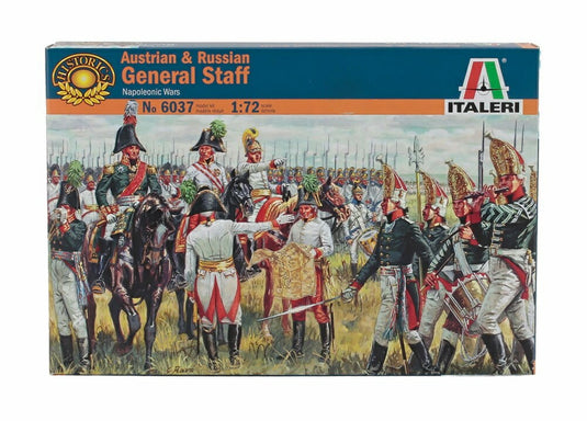 フィギュア オーストリア＆ロシア軍 参謀 ナポレオン戦争 プラモデルキット/ ITALERI 1/72 模型