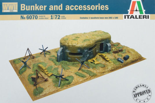 Bunker and Accessories WWII 組み立てプラモキット模型 ミリタリー /Italeri 1/72