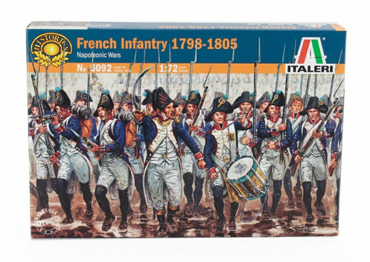 フィギュア フランス歩兵 ミリタリー 1798 1805/ ITALERI 1/72 ミニカー