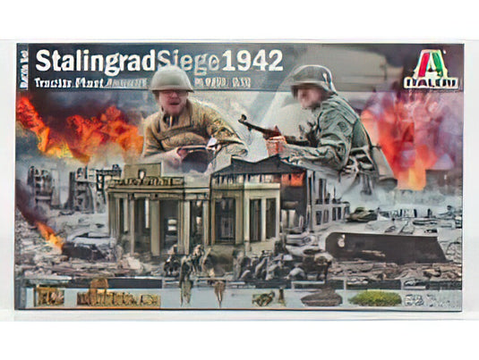 アクセサリー DIORAMA WAR BATTLE SET STALINGRAD TRACTOR PLANT ASSAULT 1942 //ITALERI 1/72模型モデルキット