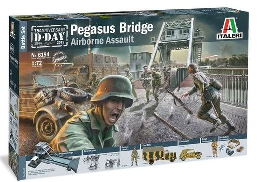 Fighting Sets Pegasus Bridge D.Day 75 Ann. 1944-2019/ ITALERI 1/72  模型 プラモデル