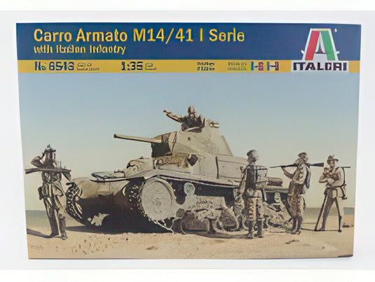 TANK M14/41 I シリーズ イタリア歩兵付 ミリタリー 1945/ ITALERI 1/35 ミニカー