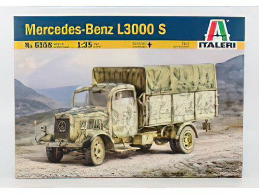 MERCEDES BENZ L3000S TELONATO TRUCK MILITARY 1944 //ITALERI 1/35模型モデルキット