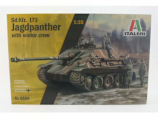 戦車 SD.KFZ. 173 ヤークトパンター 冬季乗員付 軍用 1945/ ITALERI 1/35 プラモデル キット模型ミニカー