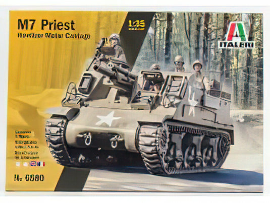 ROYAL ORDNANCE TANK M7 PRIEST HOWITZER MOTOR CARRIAGE MILITARY 1943 //ITALERI 1/35模型モデルキット