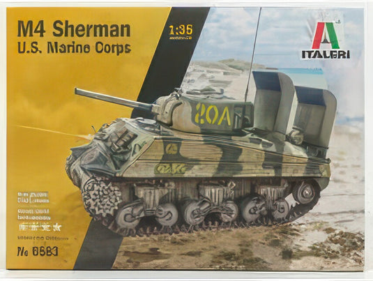 SHERMAN   M4 TANK U.S.A. MARINE CORPS 1942   / モデルキット プラモデル / ITALERI 1/35 模型