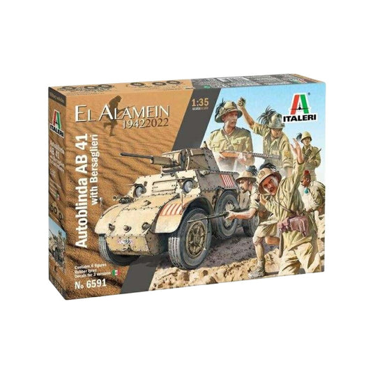 El Alamein Autoblinda AB41 Bersaglieri/ ITALERI 1/35  模型 プラモデル
