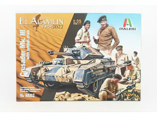 CRUSADER MKIII & BRITISH TANK EL ALAMEIN WITH BRITISH CREW TANK MILITARY 1942 //ITALERI 1/35模型モデルキット