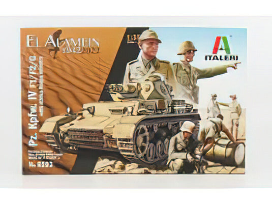TANK PZ.KPFW. IV WITH AFRICAN KORPS INFANTRY MILITARY 1942 //ITALERI 1/35模型モデルキット