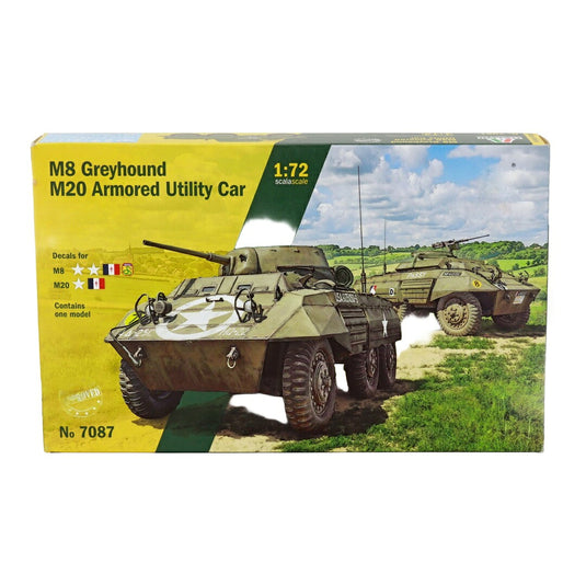 M8 グレイハウンド 1945 M20 装甲ユーティリティカー オリーブドラブ モデルキット / ITALERI 1/72 ミニカー ミリタリー模型