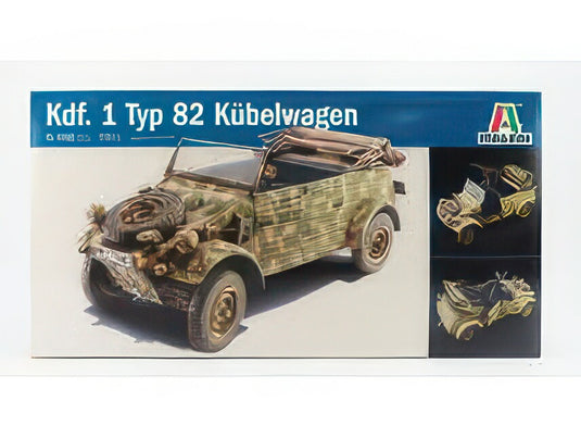 VOLKSWAGEN   TYPE 82 CABRIOLET OPEN MILITARY 1940   / モデルキット プラモデル / ITALERI 1/9 模型