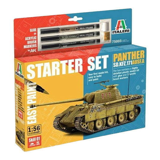Sd.Kfz.171 パンター A型 スターターセット / Italeri 1/56 組立キット