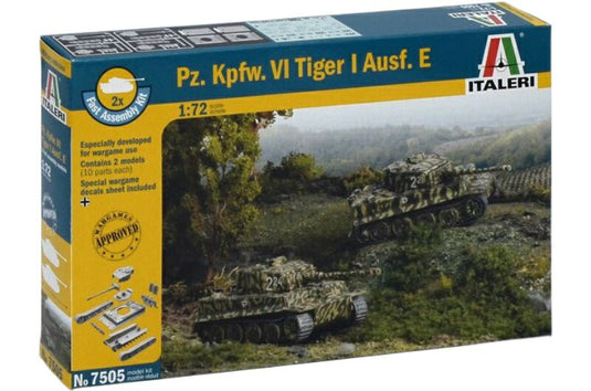 Panzerkampfwagen VI Tiger I Version E / ITALERI 1/72 プラスチックモデル模型