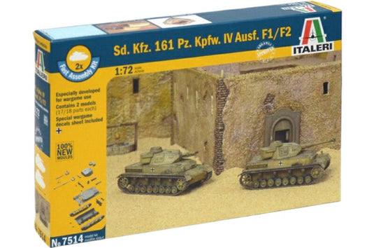 Sd KFz 161 Panzerkampfwagen IV Ausf?hrung F1/F2 / ITALERI 1/72 プラスチックモデル模型
