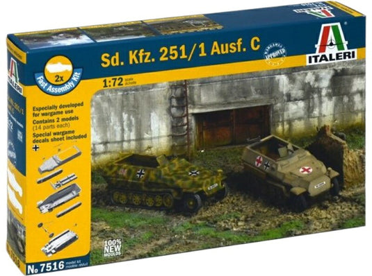 SdKfz 251/1 Version C / ITALERI 1/72 プラスチックモデル模型