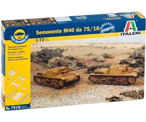 Semovente M40 da 75/18 / ITALERI 1/72 プラスチックモデル模型