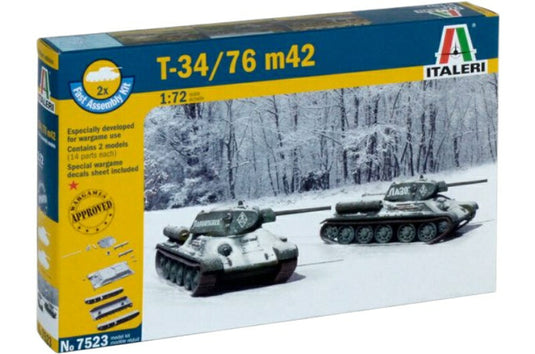 T34/76 m42 / ITALERI 1/72 プラスチックモデル模型